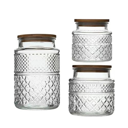 Piece glass storage - storage, jars